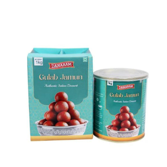 Danaram Gulab Jamun 1kg Festive Pack – Pure Khoya Indian Sweet
