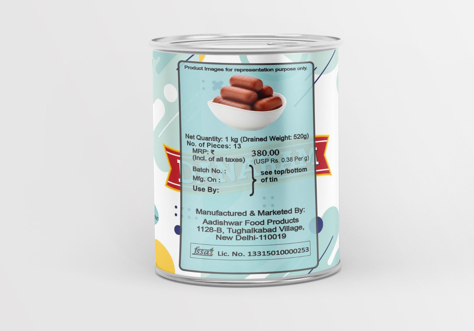 Long Gulab Jamun 1 Kg Can