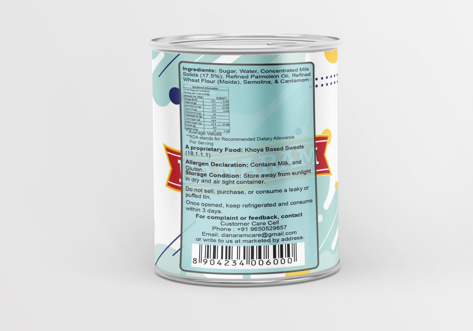  Long Gulab Jamun 1 Kg Can