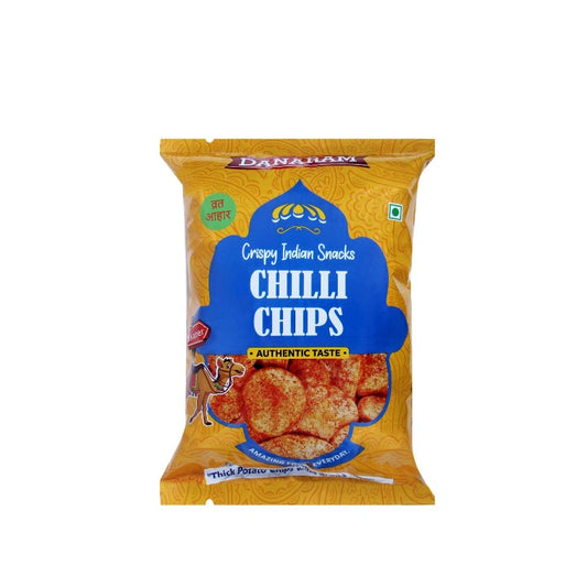 Danaram Chilli Chips – Crispy Spicy Potato Chips with Chilli Seasoning | Ready to Eat Indian Snack